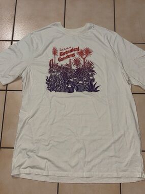 Goodfellow & Co White Botanical Gardens Graphic Tee